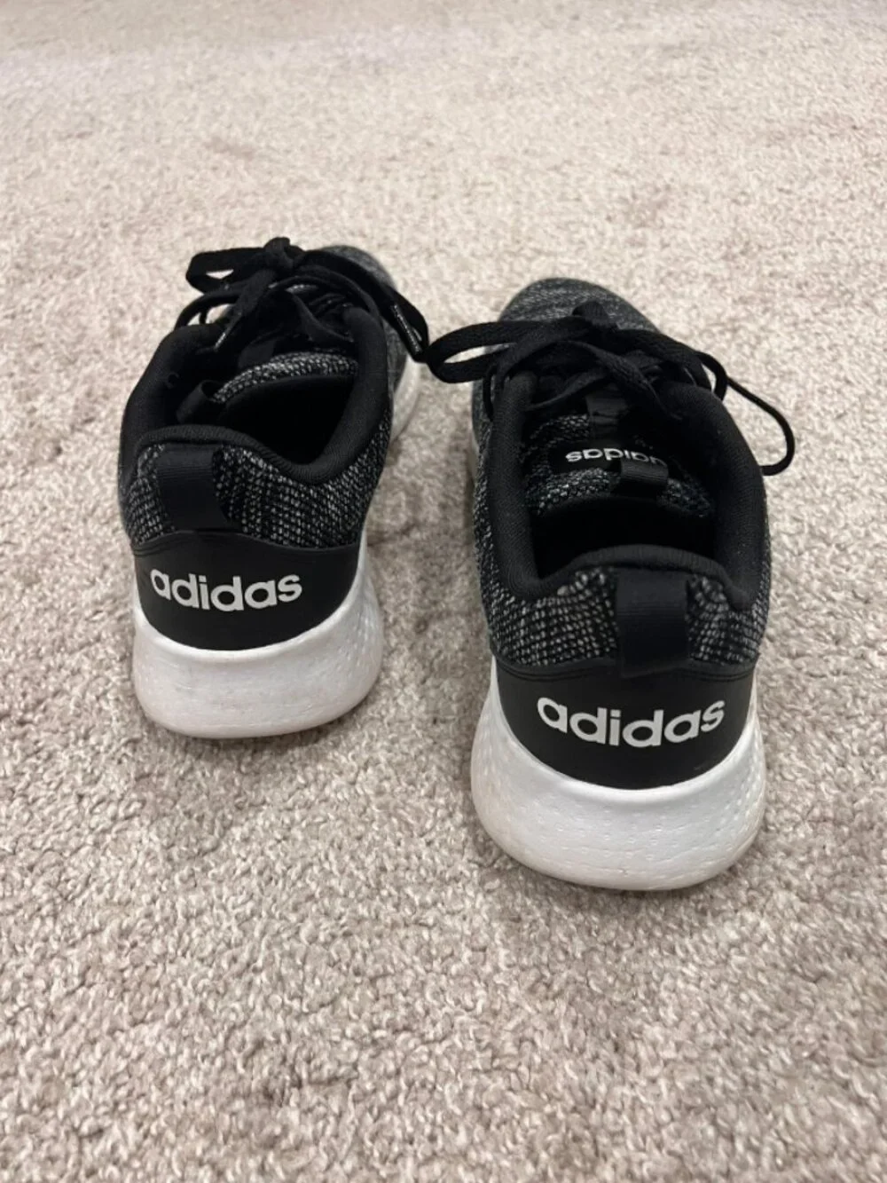 Adidas Lite Racer Adapt 5.0 Black Gray Running Shoes Men's Size 11